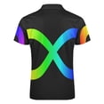 thumbnail image 5 of Autism Spectrum Infinity Awareness Symbol Men Zipper T-shirt Summer Casual Short Sleeve T-shirt Top, 5 of 7