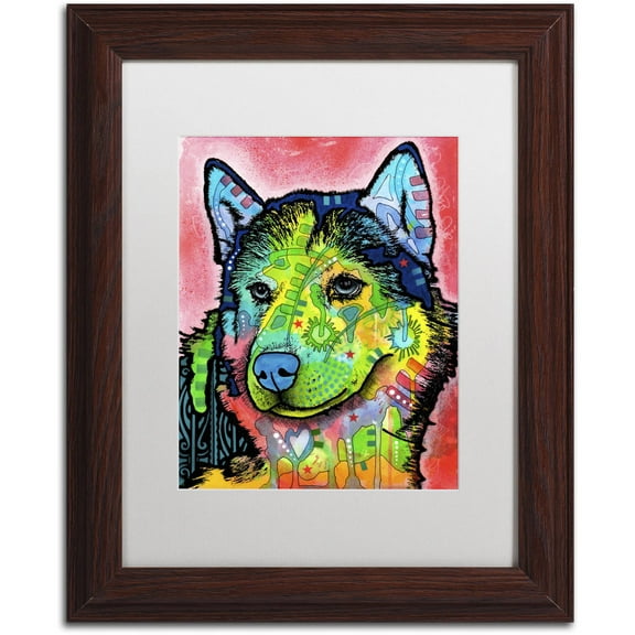 Trademark Fine Art "Siberian Front" Canvas Art by Dean Russo, White Matte, Wood Frame