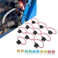thumbnail image 3 of KIMISS 10pcs Inline Fuse Holder, Blade Fuses Holder ATC/ATO Add-a-Circuit With Fuse For Car ATVs UTVs SUVs Motorcycles, 3 of 8