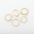 thumbnail image 5 of QQTDFG 5 Pcs/Set Crystal Moon Star Gold Initial Rings Set Female Gemstone Ring Jewelry-default, 5 of 7