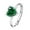 Green, variant on Birthday Jewelry Gift for Women, Lady's Heart Ring Heart Shaped Zircon Ring For Women Fashion Accessory
