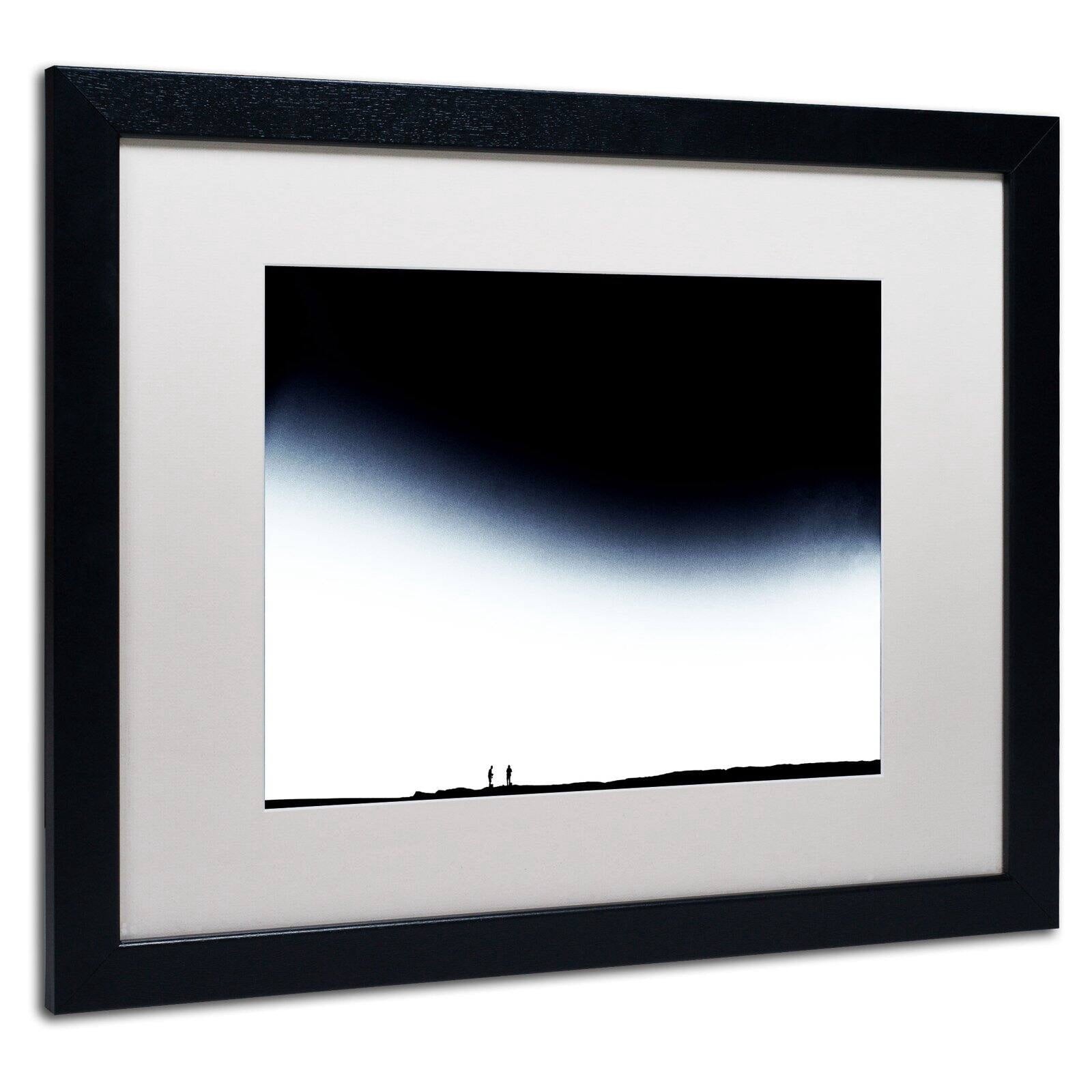 Trademark Fine Art "The Story of Us" Canvas Art by Beata Czyzowska Young, Black Matte, Black Frame