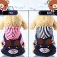 thumbnail image 6 of Puppy Costume Teddy Autumn And Winter Models Casual Clothing Dog Clothes Puppy Hat Clothing Small Dog Hat Cute Bear Pet RED L, 6 of 8