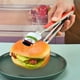 thumbnail image 5 of pstuiky Pinzas para alimentos de gel de sílice de acero inoxidable de 10 pulgadas con diseño navideño pinzas para barbacoa utensilios de cocina ideales para el hogar., 5 of 6