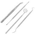 thumbnail image 5 of Qiushaoyue 1 Set of 4pcs Oral Cleaning Tools Stainless Steel Teeth Scaler Probe Oral Care Kit, 5 of 7