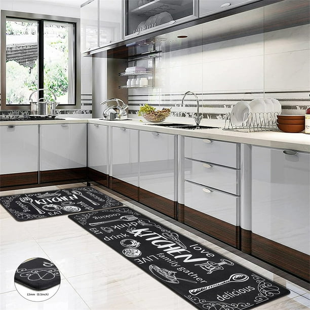 Findosom Anti Fatigue Kitchen Rug Mats Set of 2 Kitchen Runner Rug