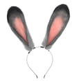 thumbnail image 4 of Diadema con orejas de conejo, bonita banda para el cabello para fiestas navideñas, cumpleaños, presentaciones en, 4 of 7