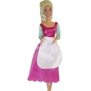 Kitchen Peasant Dress Fits Barbie Doll