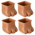 thumbnail image 1 of Bangcool Chair Legs Floor Protectors Cute 4PCS Cat Table Feet Covers Furniture Leg Caps, 1 of 10
