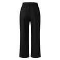 thumbnail image 4 of Flowy Pants for Women, Audhol Women's New Oversized Loose Casual Pants for Women Palazzo Pants for Women Black XL, 4 of 7