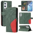 thumbnail image 1 of Étui pour OnePlus 9 Pro Portefeuille en Cuir Flip Folio Support Vue Couverture - Vert, 1 of 5