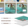 thumbnail image 6 of Ryvnso Flamingo Summer Tropical Palm Tree Storage Bins Large Basket Foldable Cube Toys Organizer with Handles 2 PCs, 6 of 8