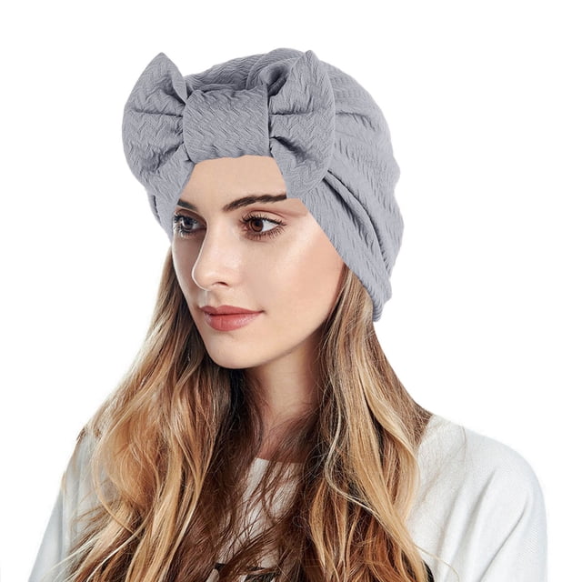 Turban Musulman pour Femmes, Bonnet Nœud, Foulard pour Cheveux, Couvre-Chef, Enveloppe