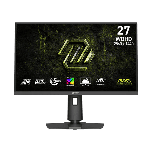 MSI MAG 274QPF X32 27" WQHD (2560 x 1440) Flat Gaming Monitor, 320Hz, 0.5ms, 400 nits (HDR), AI Vision, VESA DisplayHDR 400