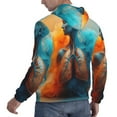 thumbnail image 6 of Lsque Surreal Body Art Pattern Casual Men's Hoodie,Hooded Sweatshirt with Kangaroo Pocket,Pullover Hoodie-3X-Large, 6 of 7