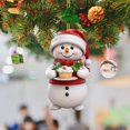 thumbnail image 7 of nTRIUQJ Mini Snowman Hanging Ornaments Christmas Tree Decorations Small 2D Acrylic Decoration Xmas Mantel Door Decor Ornament E, 7 of 7