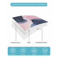 thumbnail image 5 of Quilts Queen Size, Navy Blue Pink Art Soft Comforter Bedding Set for Bed, Abstract Geometric Luxury Lightweight Quilted Bedspread with Pillow Cover(2 Pieces) for All Season, 90x96 Inch, 5 of 6