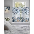 thumbnail image 3 of Blue Coastal Starfish Bathroom Window Curtain, Beach Nautical Shell Eucalyptus Ocean Light Filtering Coffee Kitchen Curtains, Bedroom Living Room Curtains 2 Panel 84"x45", 3 of 6