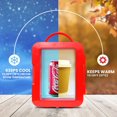 thumbnail image 3 of Coca-Cola 4L Portable Mini Fridge, 6 Can Mini Cooler/ Warmer for Travel, Office & Home- Red, 3 of 8