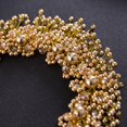 thumbnail image 3 of Perla Boda Diadema Flor hecha a mano Tiara Corona Boda Accesorios para el cabello para dorado jinwen diademas de novia, 3 of 5