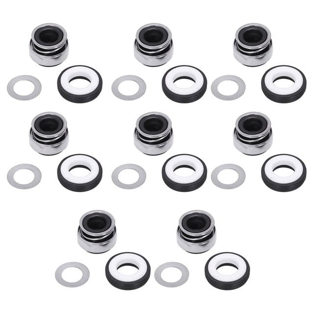 8piezas 12mm Resorte Helicoidal Goma Bramida Bomba Sello Mecanico 301-12