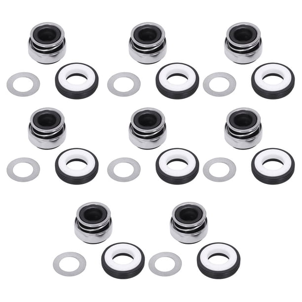 8piezas 12mm Resorte Helicoidal Goma Bramida Bomba Sello Mecanico 301-12