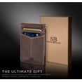 thumbnail image 2 of Serman Brands Slim Wallets for Men | Money Clip | RFID Blocking with Front Pocket | Men Bifold | Leather Wallet | Texas Brown, 2 of 6