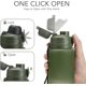 thumbnail image 3 of 900ml Collapsible Silicone Water Bottle with Strap, BPA LeakProof Travel Bottle (Green), 3 of 5