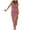 Red, variant on Women's Summer Striped Knit Bodycon Midi Dress Square Neck Side Slit Tank Ribbed Sweater Dresses