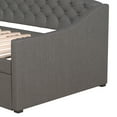 Zoey Tufted Upholstered Twin Daybed With Trundle by Hillsdale Living