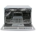 DELLA Countertop Compact Dishwasher Machine w/ 6 Wash Cycles, Silver