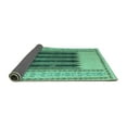thumbnail image 2 of Ahgly Company Indoor Square Abstract Turquoise Blue Modern Area Rugs, 8' Square, 2 of 4