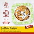 thumbnail image 3 of Glad Square Disposable Paper Plates for All Occasions  New & Improved Quality  Soak Proof, Cut Proof, Microwaveable Heavy Duty Disposable Plates  10" Diameter, 600 Count Green, 3 of 6