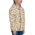 thumbnail image 5 of Naloa Coffee Donuts Teenage Zipper Hoodie, Long Sleeve Zip Up Hoodies Casual Jackets Tops for 7-12 Years-Medium, 5 of 6
