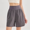 thumbnail image 5 of SAWOBUUN Women High Waist Running Shorts Loose Fit Athletic Quick Dry Breathable Workout Shorts for Gym Yoga Casual, 5 of 7
