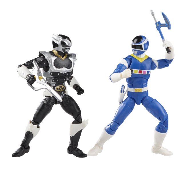 Power Rangers Lightning Collection, Pack de 2 figurines premium de collection, In Space Blue Ranger contre Silver Psycho Ranger, 15 cm