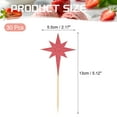 thumbnail image 2 of Uxcell Little Star Cupcake Toppers, Sparkle Star Cupcake Picks Birthday Cake Decoration Red 30, 2 of 7