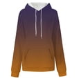 thumbnail image 3 of GigrtiJin Hoodies for Women Gradient Print Plus Size Casual Sweatshirt Drawstring Hooded Pullover Top with Pocket, 3 of 4