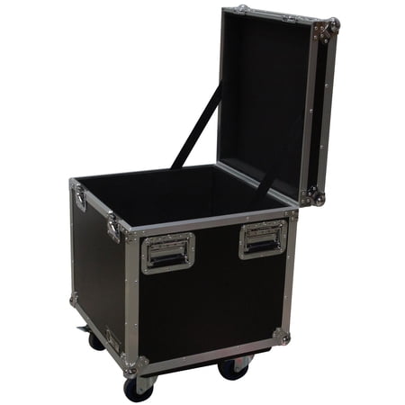 Harmony HCUT2222W Pro Audio Medium 22 x 22 x 22 Utility Road Trunk Case Wheels