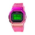 thumbnail image 2 of Reloj Digital Retro Tornasol Steiner Correa de Plástico 5 Atm Rosa, 2 of 4