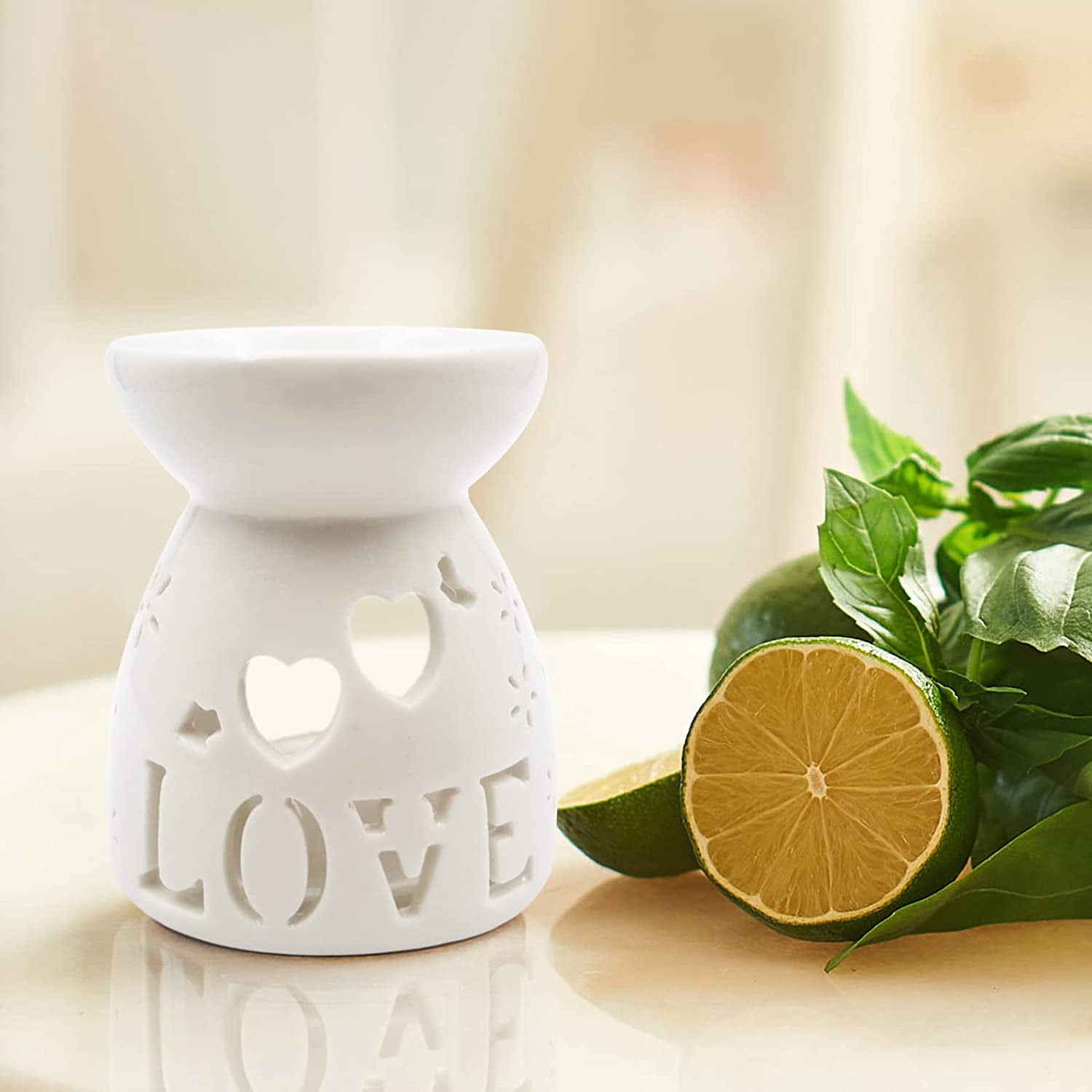 Ceramic Tea Light Candle Holder ,Oil Burner for Scented Oil, Tealight