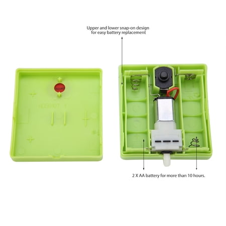Fish Air Portable Aquarium Dry Battery Operated Fish Tank Air Pump Aerator Oxygen With Air Stone Green