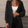 thumbnail image 4 of Vedolay Womens Sweater Slim Fit Shawl Collar Cardigan Sweater Black,M, 4 of 5