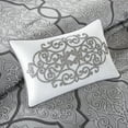 thumbnail image 4 of 12 Piece Complete Bed Set-Color:Silver,Size:Cal King, 4 of 8