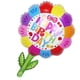 thumbnail image 3 of KAKOWELY Globos de Mylar de aluminio con diseño de flores y helio para decoración de fiestas infantiles (pastel rojo), 3 of 3