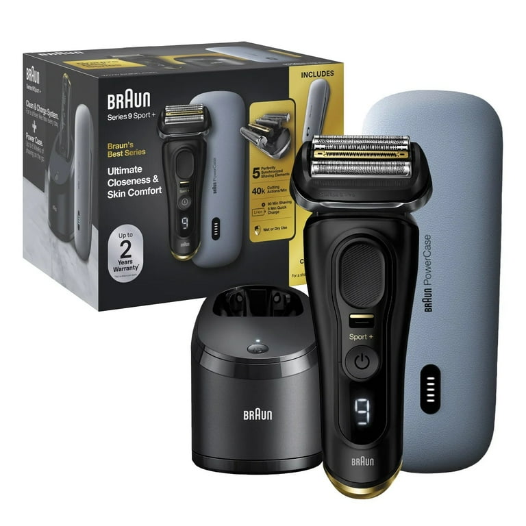 Braun Series 9 Sport + Electric Shaver with Clean & Charge