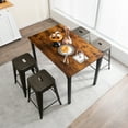 thumbnail image 3 of Gymax 24'' Set of 4 Tolix Style Barstool Counter Height Metal Bar Stool Stackable Chair Gun, 3 of 10