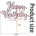 thumbnail image 2 of Decoración para tartas EIOAUY con purpurina de cumpleaños, 23 cm, color marrón, 2 of 6