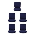 thumbnail image 3 of Guardoinrt Soft and Breathable Swivel Chair Cover Seating Experience Blue Backrest + Cushion Cover 5Set, 3 of 6