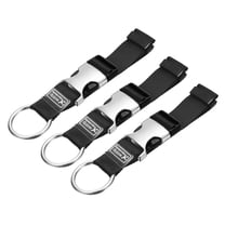 3 Pack Add A Bag Luggage Strap, 6-12 Inch Adjustable Suitcase Belt Travel Accessories, Luggage Connector for Carry-on Baggage, Black
